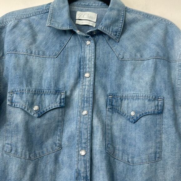 J. Crew Relaxed Fit Denim Shirt S - Picture 2 of 8